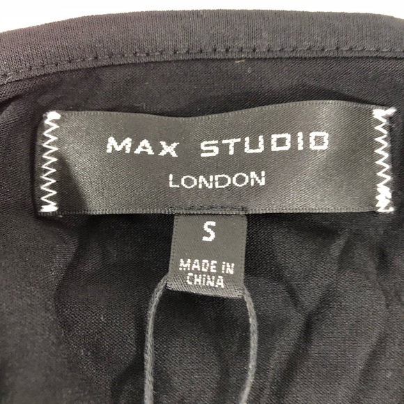 MAX Studio Marion Drapey Cape Sleeve Dress Top S - Picture 4 of 8